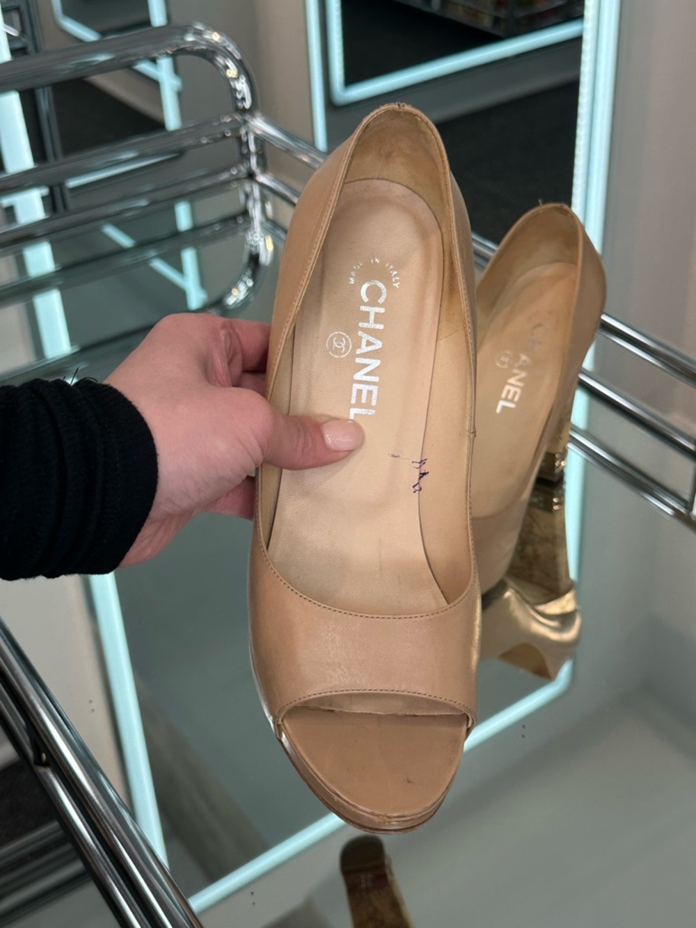 Chanel peep-toe pumps - Picture 3 of 15